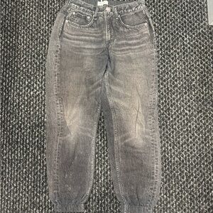 Rag & Bone Faded Black Ankle Jeans